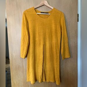 Gudrun Sjoden Saffron Yellow Linen Tunic